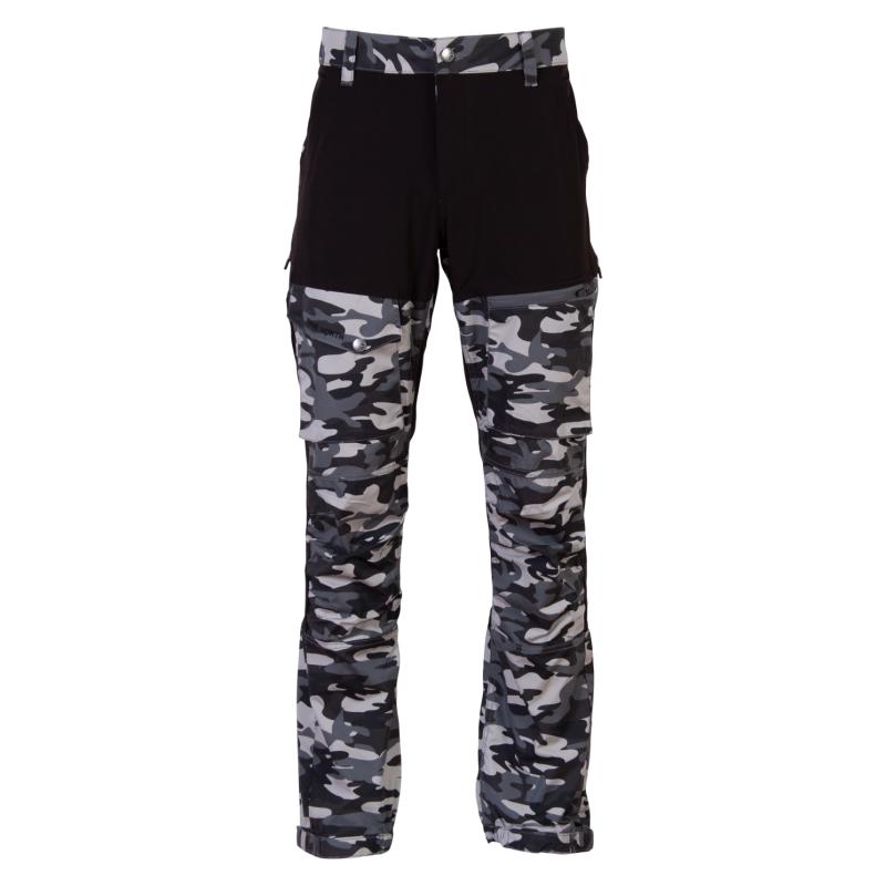 True North Dame Outdoorbukser - Grey Camo - S
