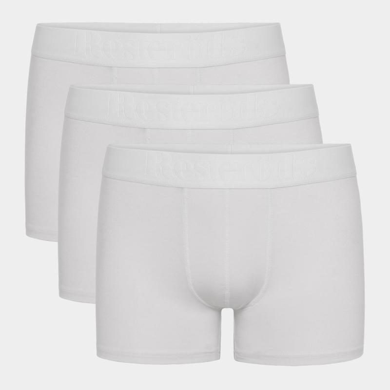 3 Par Hvide Bambus Underbukser Fra Rester?ds Til Herre L