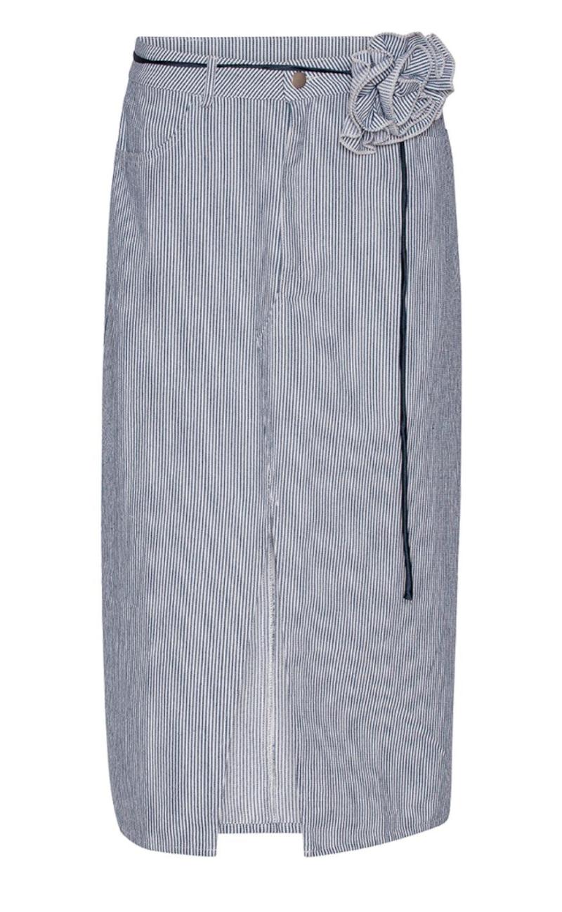 A-view Nederdel - Kana - Bluewhite Stripe