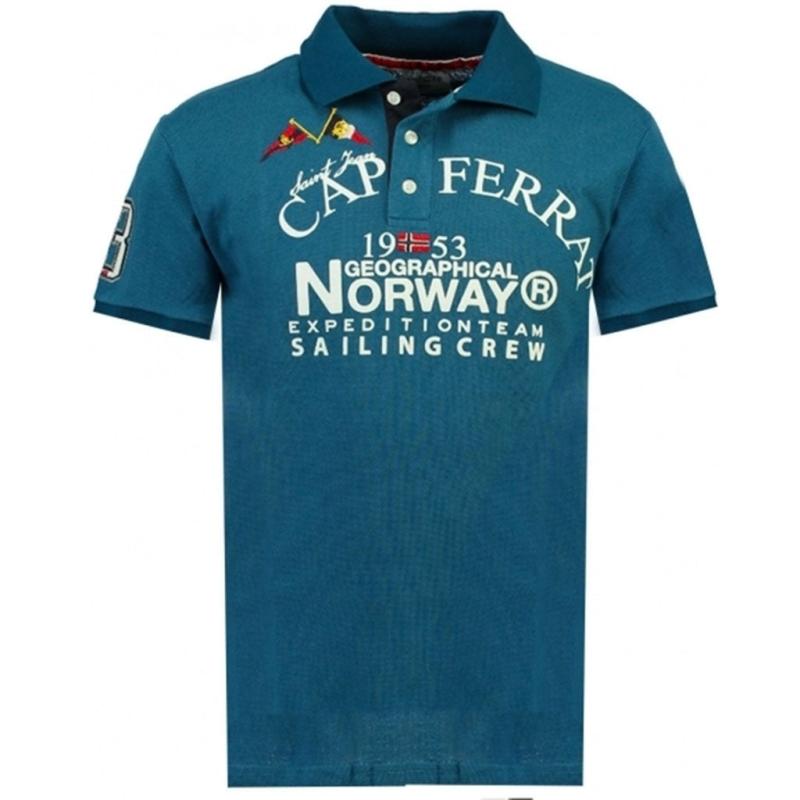 Geographical Norway Herre Polo T-shirt - Blå