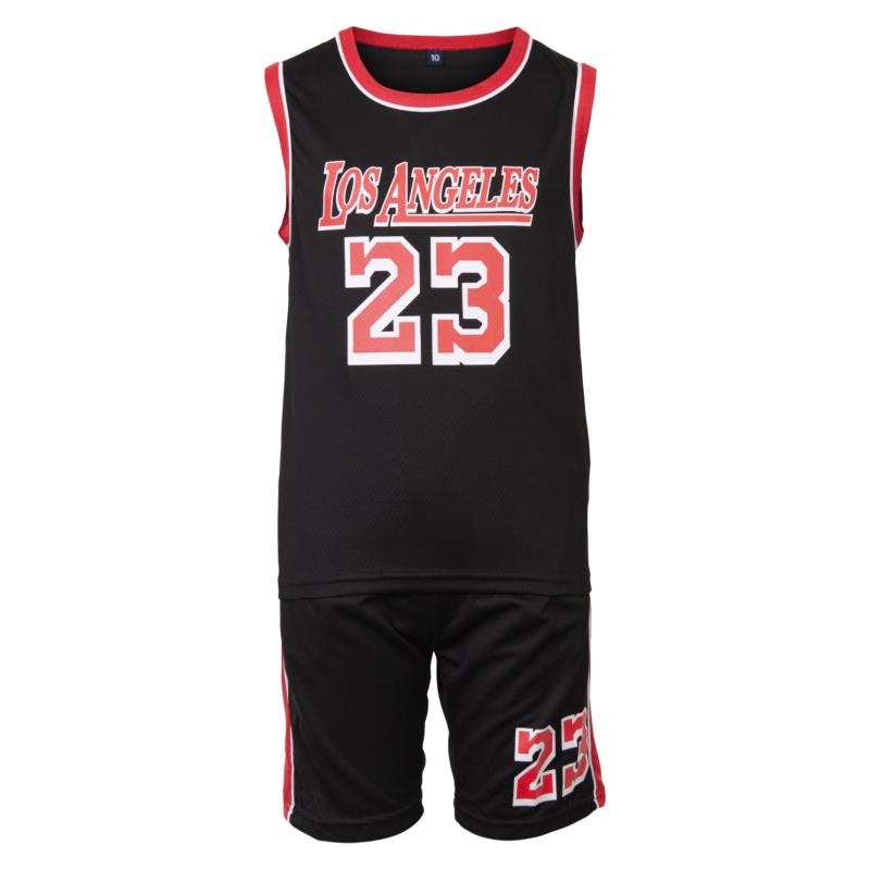 Basketball Børne Shortssæt - Sort - 164