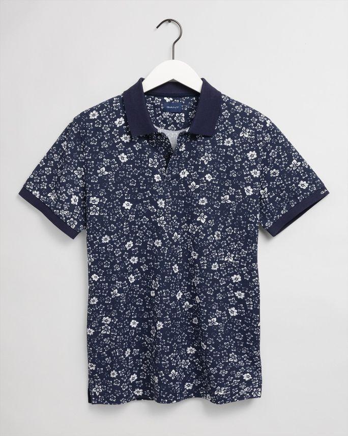 D1 Frihed Blomst Pique T-shirt med Kort Ærme