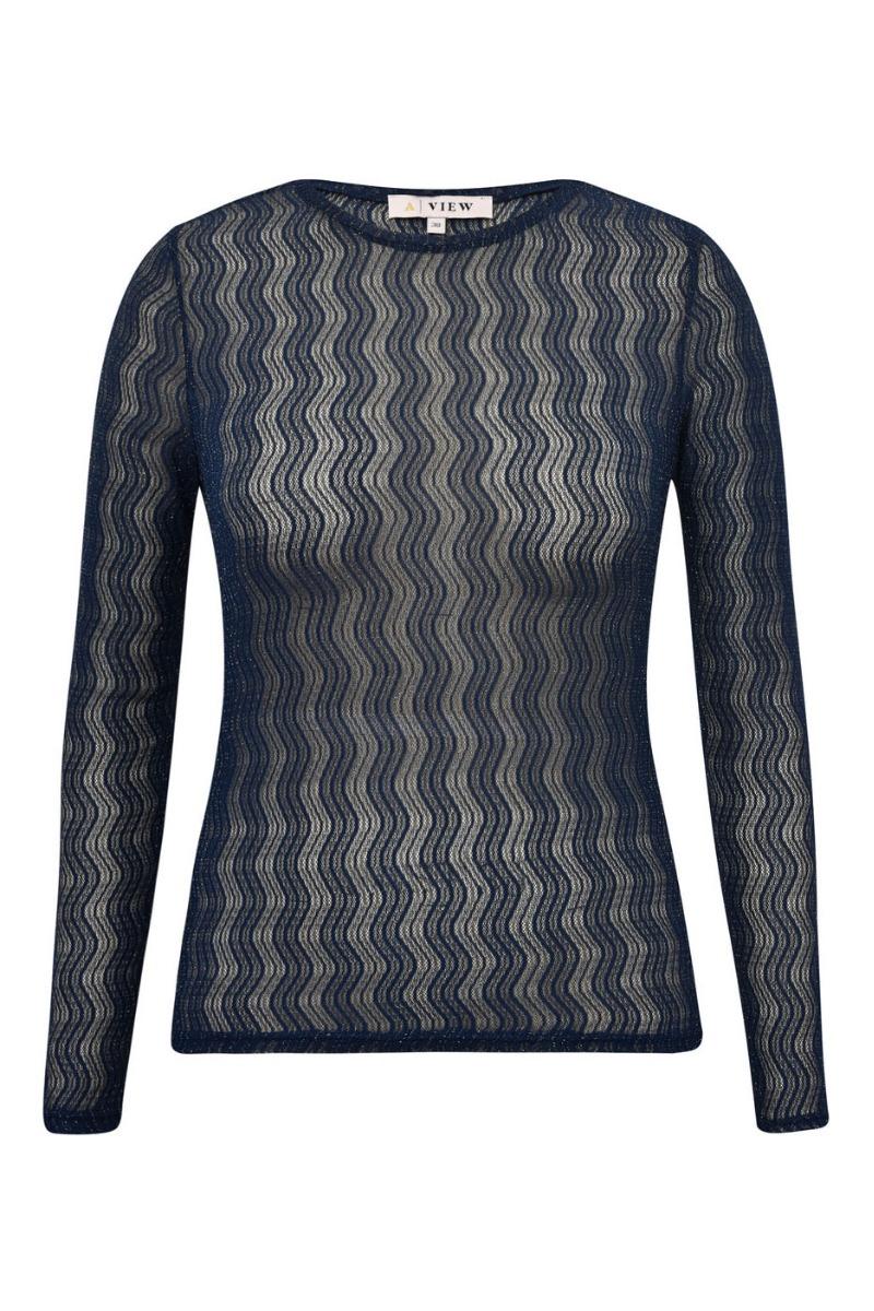 A-view - Bluse - Evalla Blouse - Navy